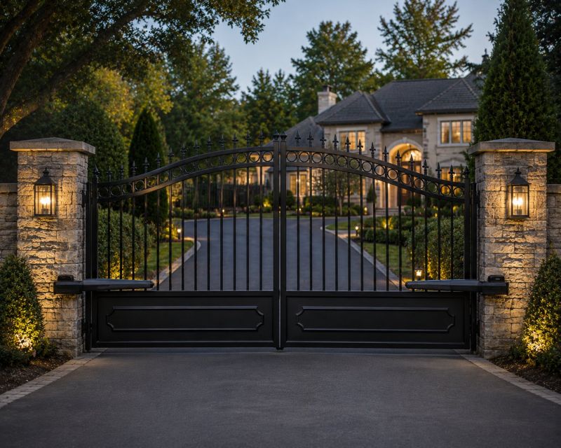 Entrance Gate Installation in Naperville, IL