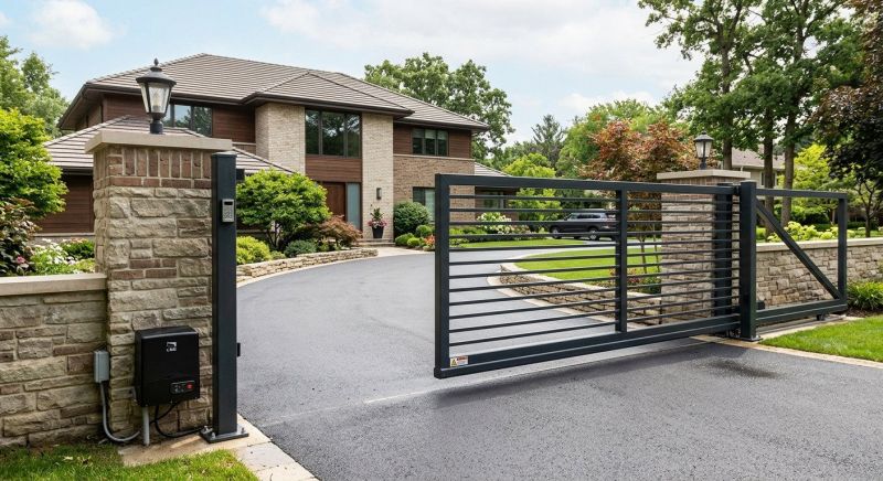 Motorized Gate Installation in Cary, NC