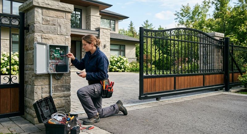 Remote Gate Installation in Roswell, GA